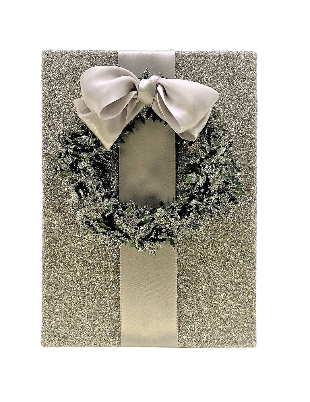 Holly Ring Box, 1.75" x 1.75" - Silver